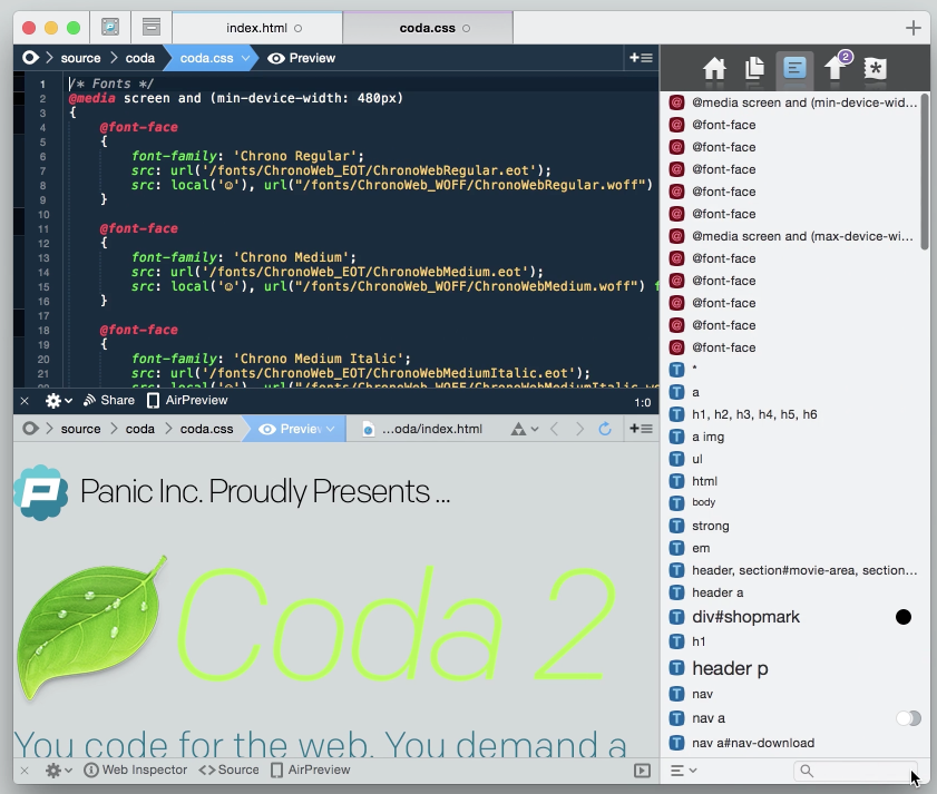 Code-Editor Coda